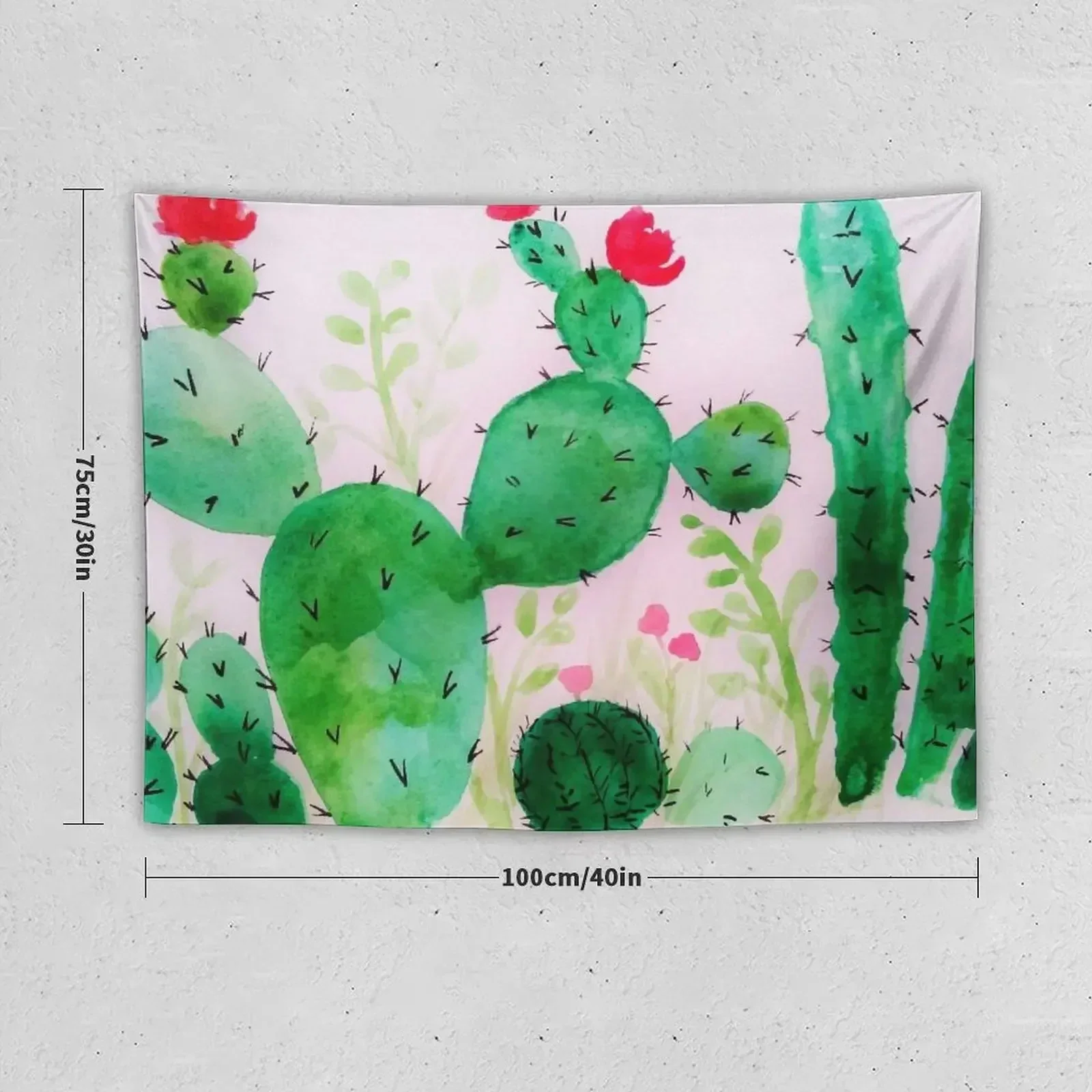 Flowering Cactus Tapestry Things To The Room Wall Hanging Room Decorating Aesthetic Tapestry