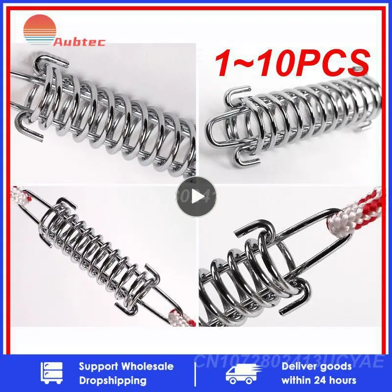 

1~10PCS Large Tension Spring, Camping Beach Tent Rope Tensioner/Tightener Tightening Spring for Tarp Canopy Awning