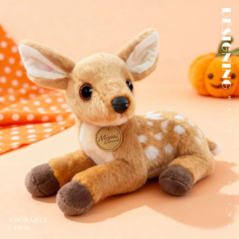 25 cm großes Kawaii-Giraffen-Plüschtier – gefüllte weiche Giraffenpuppe für Kinder, schönes Hirsch-Raumdekor, Geburtstagsgeschenk – Detail 10