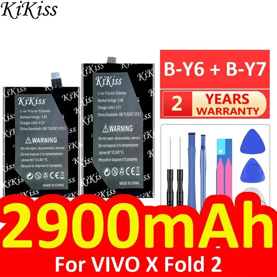 

For Vivo X Fold 2 2900Mah B-Y6 + B-Y7 Long Lasting Mobile Phone Battery