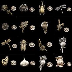 Fashion Cute Animal Plant Brooches For Men Suit Dress Decoration Collar Pins Hat Brooches Shirt Lapel Bag Cute Accessories Gifts