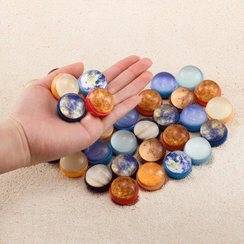 10pcs Galaxy Solar System Planet Balls Foam Bouncy Ball Space Planets Ball Eight Planets Starry Sky Galaxy Foam Ball Education