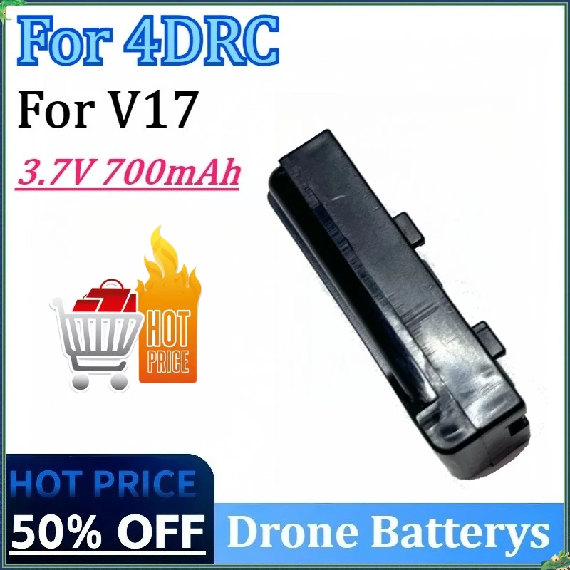 

New 3.7V 700mAh High Quality Rechargeable Battery for 4DRC V17 RC Airplanes/Quadcopter Drone Replacement Accessories Part