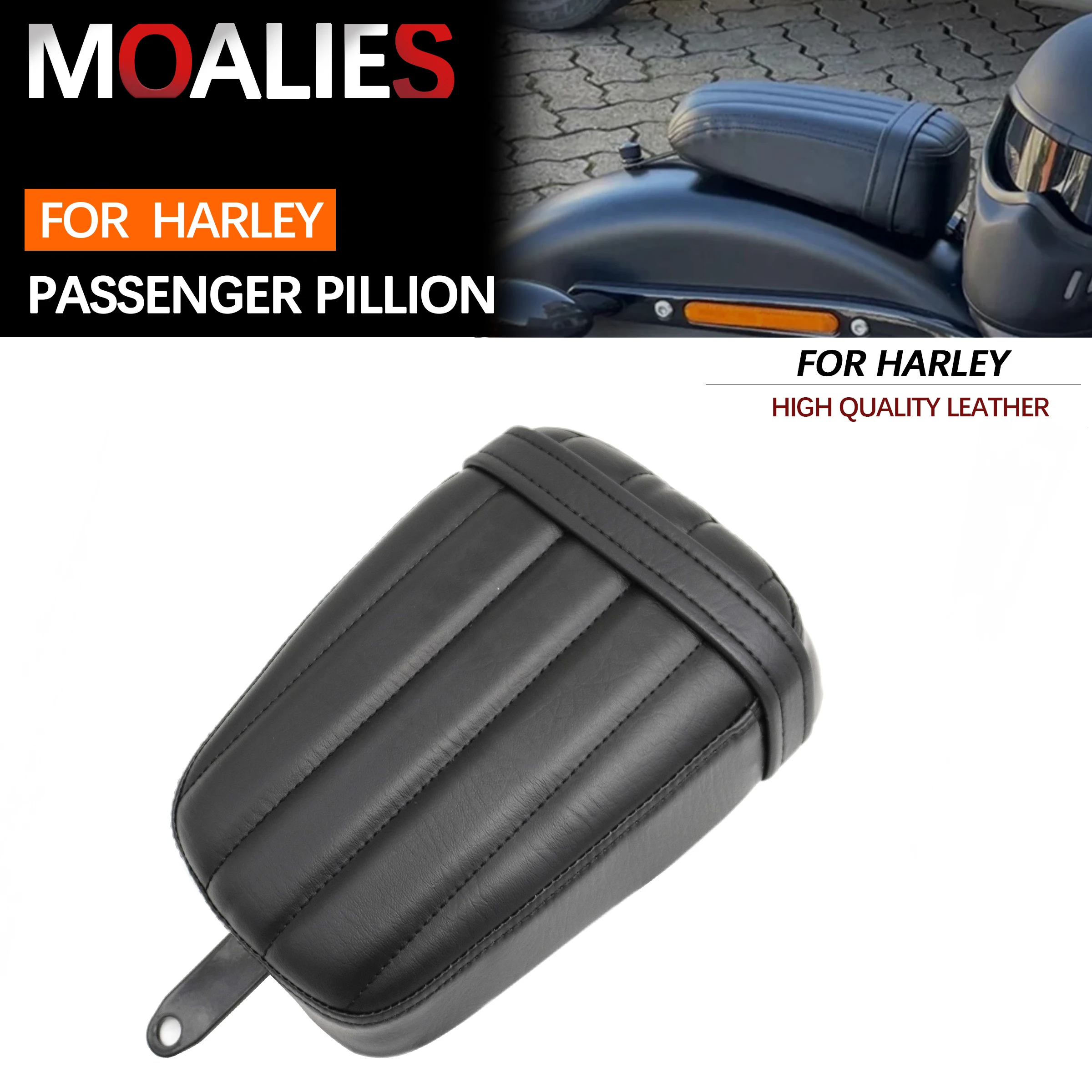 

For Harley Softail Slim Street Bob 114 FXBBS FPBB FXST FLSL 2018-2023 Motorcycle Seat Passenger Pillion Cushion Rear Saddle