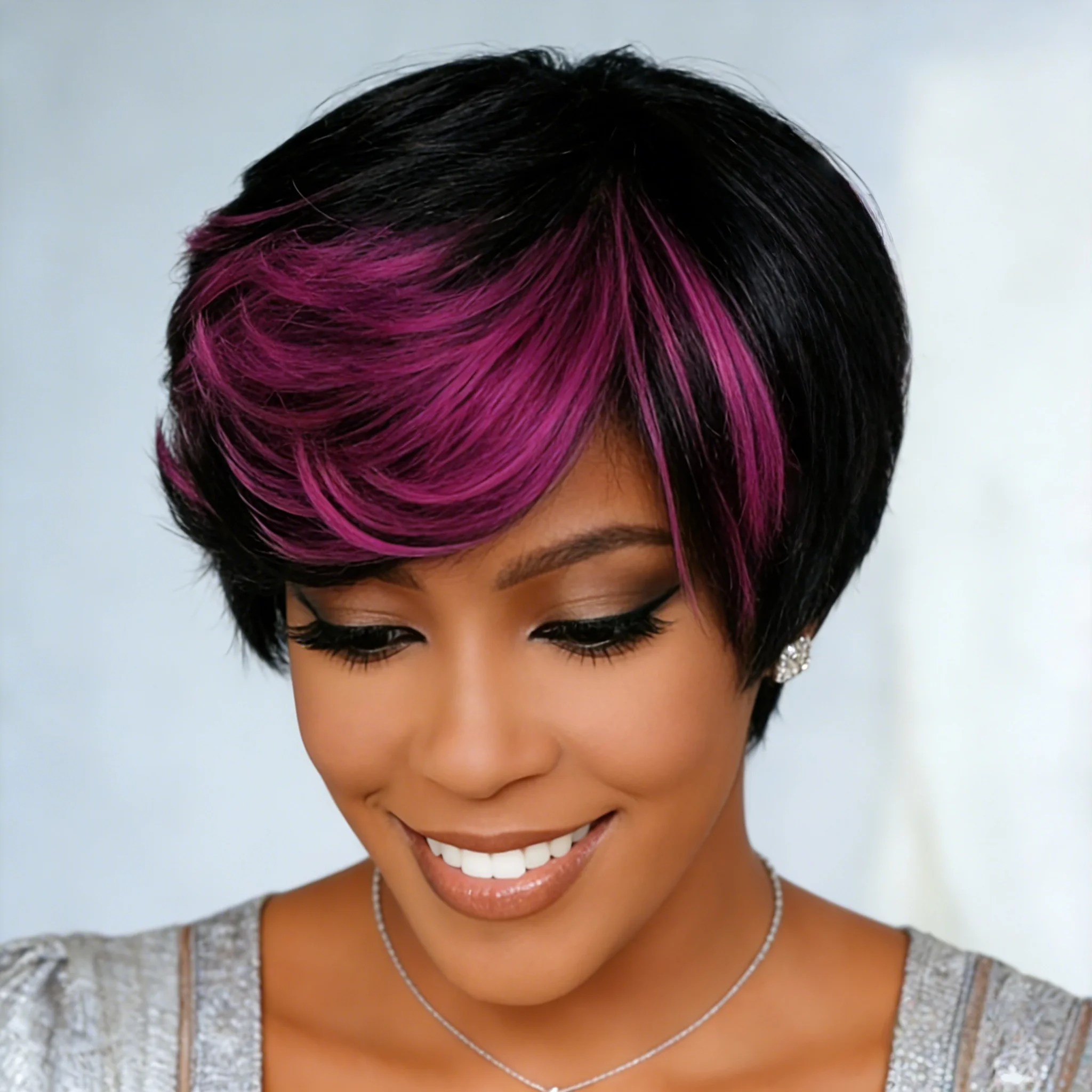 Pixie Cut Straight …