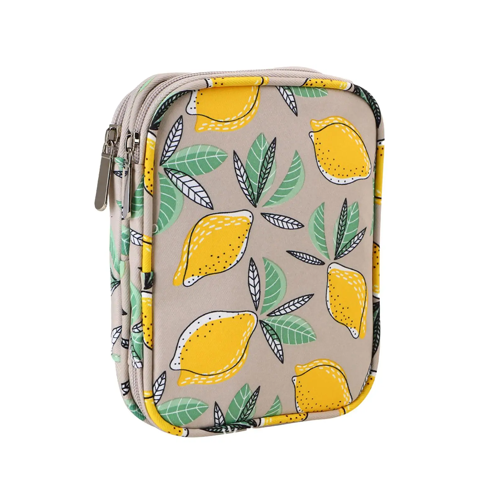 Crochet Hooks Organizer Double Layers Sturdy Travel Organizer Knitting Needle Storage Bag for Outdoor Traveling Knitting Lovers
