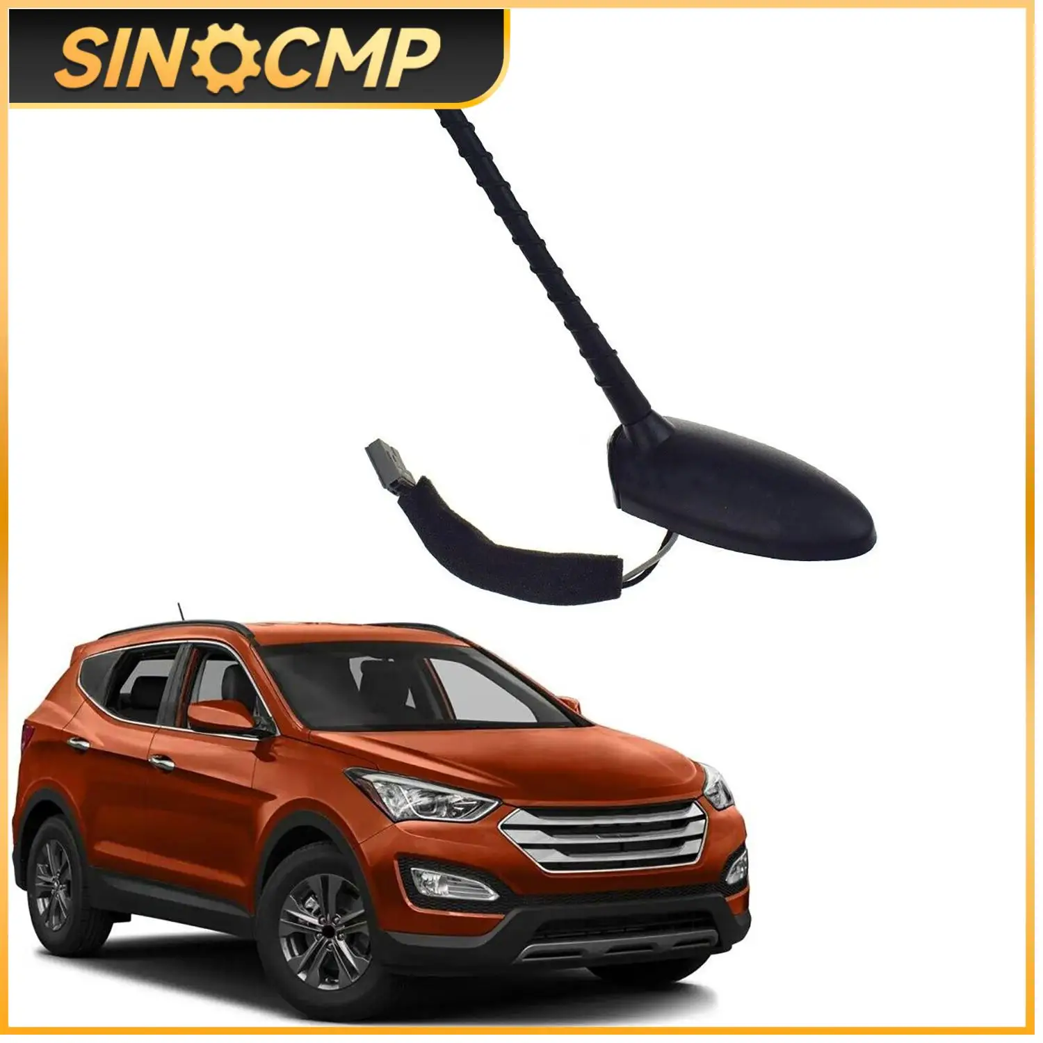 

1Pcs ABS Roof Antenna Pole & Base 962102-W100 96215-2J100 For Hyundai Tucson Accent Santa Kia Forte Sportage