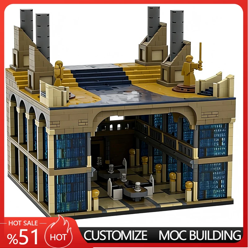 

4674 PCS Star Battle Ancient Temple Library and Terrace MOC Customize Modular Building Block Design Model DIY Festival Toy Gift