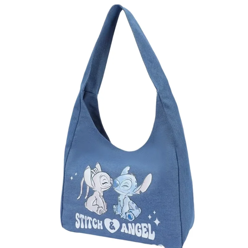

Disney Canvas Tote Shoulder Bag Women Casual Style Large Capacity Commuter Bag Stitch Design