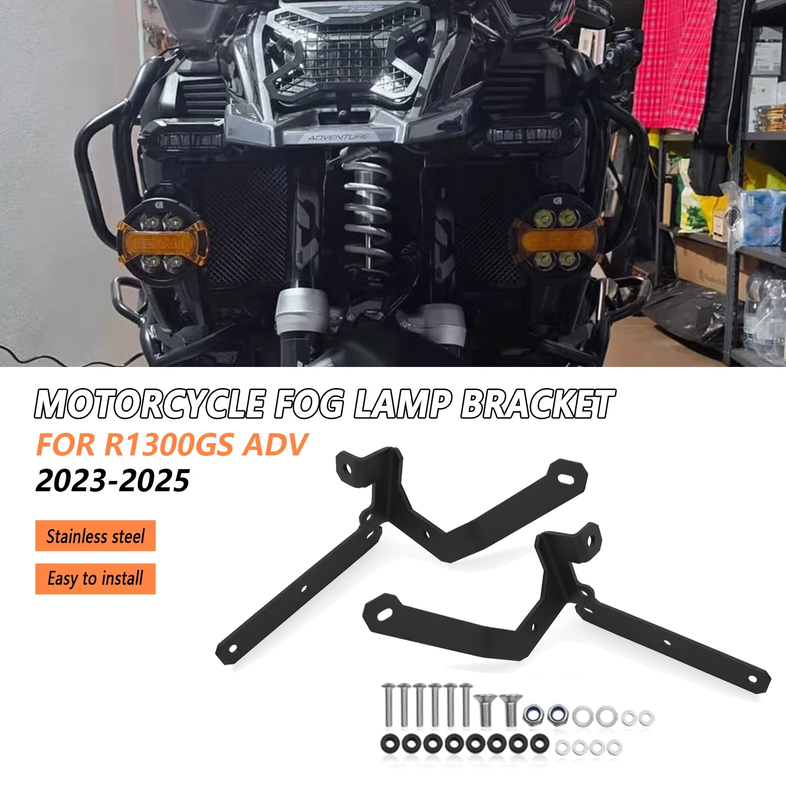For R1300GS Adventure R 1300 GSA R1300 GS ADV 2024 2025 2023 Motorcycle Auxiliary Fog Light Mounts Bracket Driving Lamp Holder