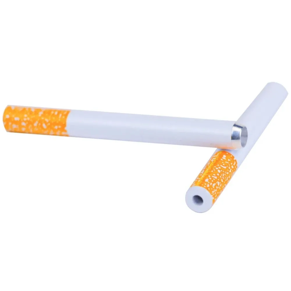 7.8mm Creative Design Mini Hollow Straw Metal Material Portable Smoking Accessories Reusable Filter Tip view 3