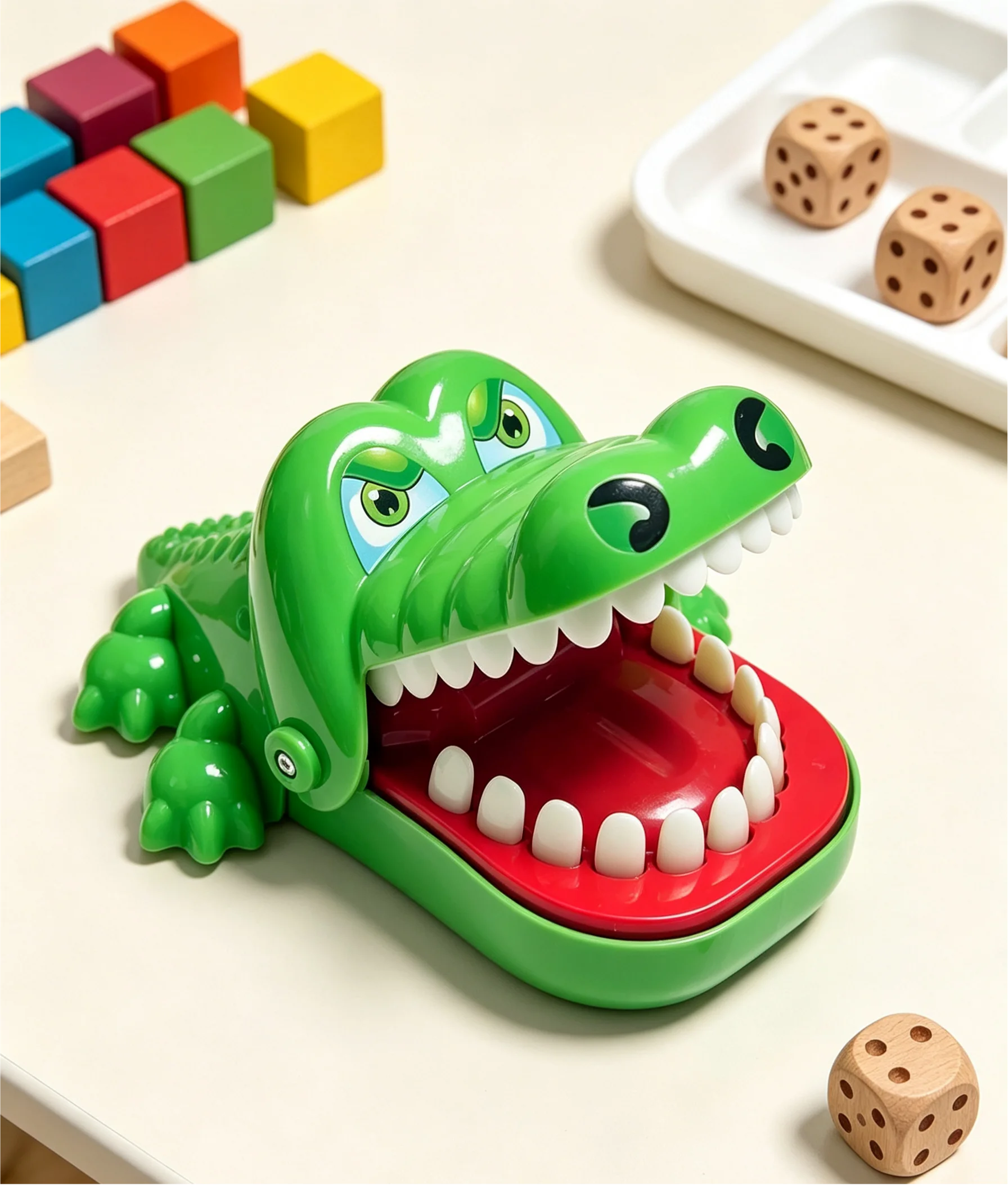 Crocodile Bite Finger Dentist Game Toy, Alligator Teeth Prank Toy, Family Party Decompression Lucky Game for  Adults