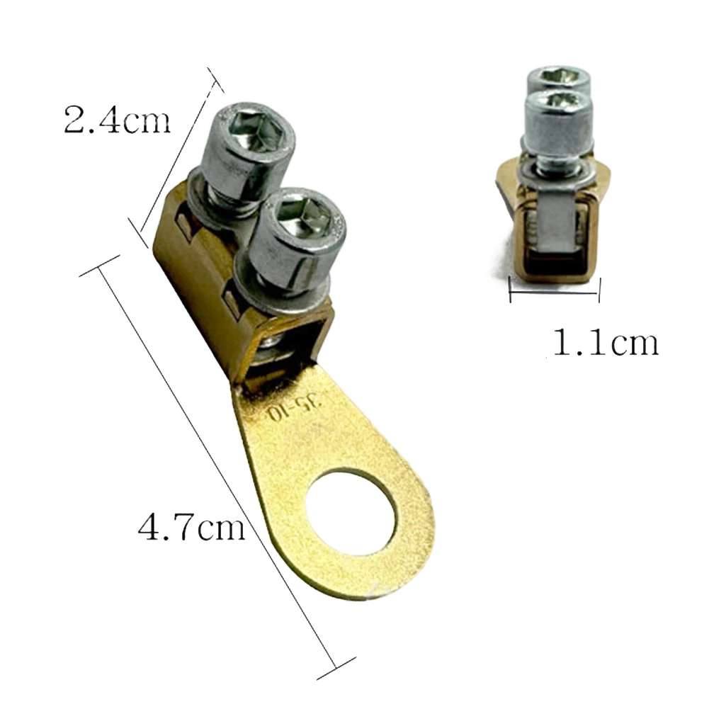 Replacement Car Battery Terminal Clips with Thick Copper Wire and Strong Pile Head Chuck for Secure Vehicle Battery Connection