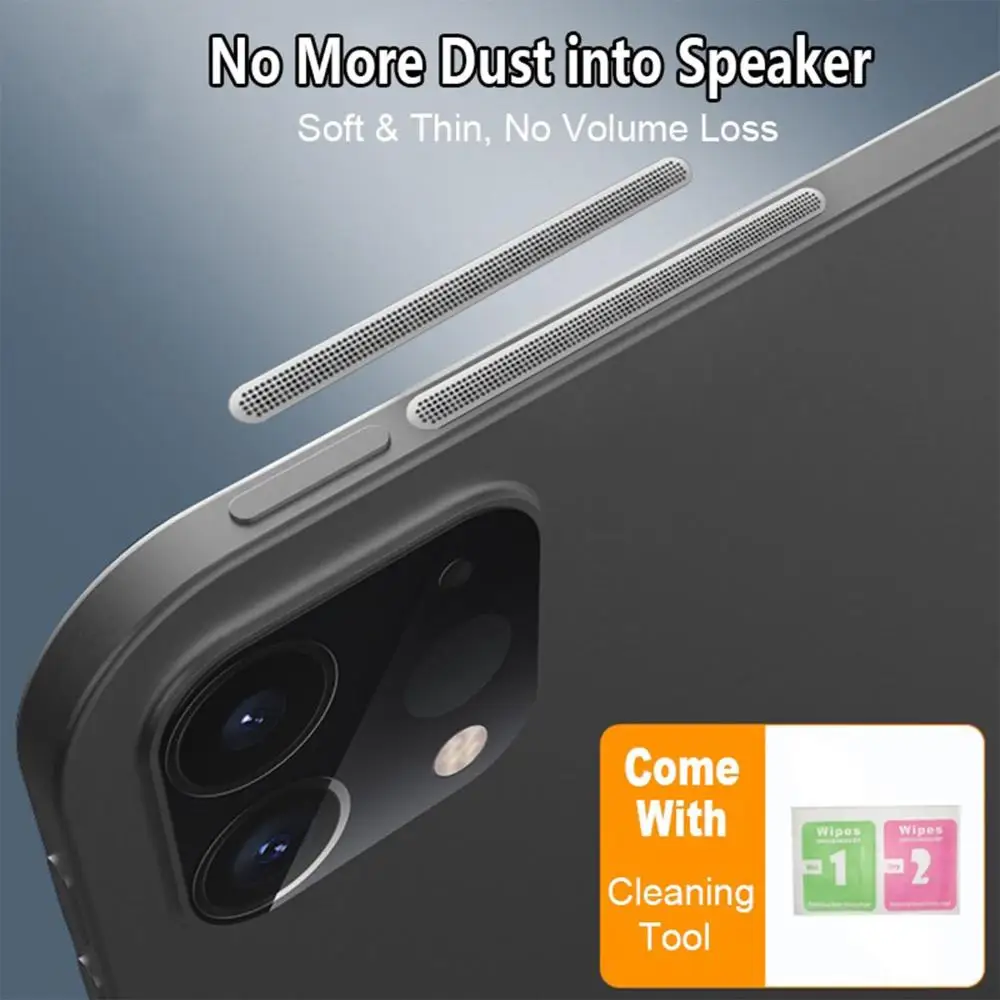 

Anti-Dust Vents Dust-Proof Protector Earpiece Protective Film Dust Net Speakers Sticker For iPad Pro 2021 12.9 11 12 inch