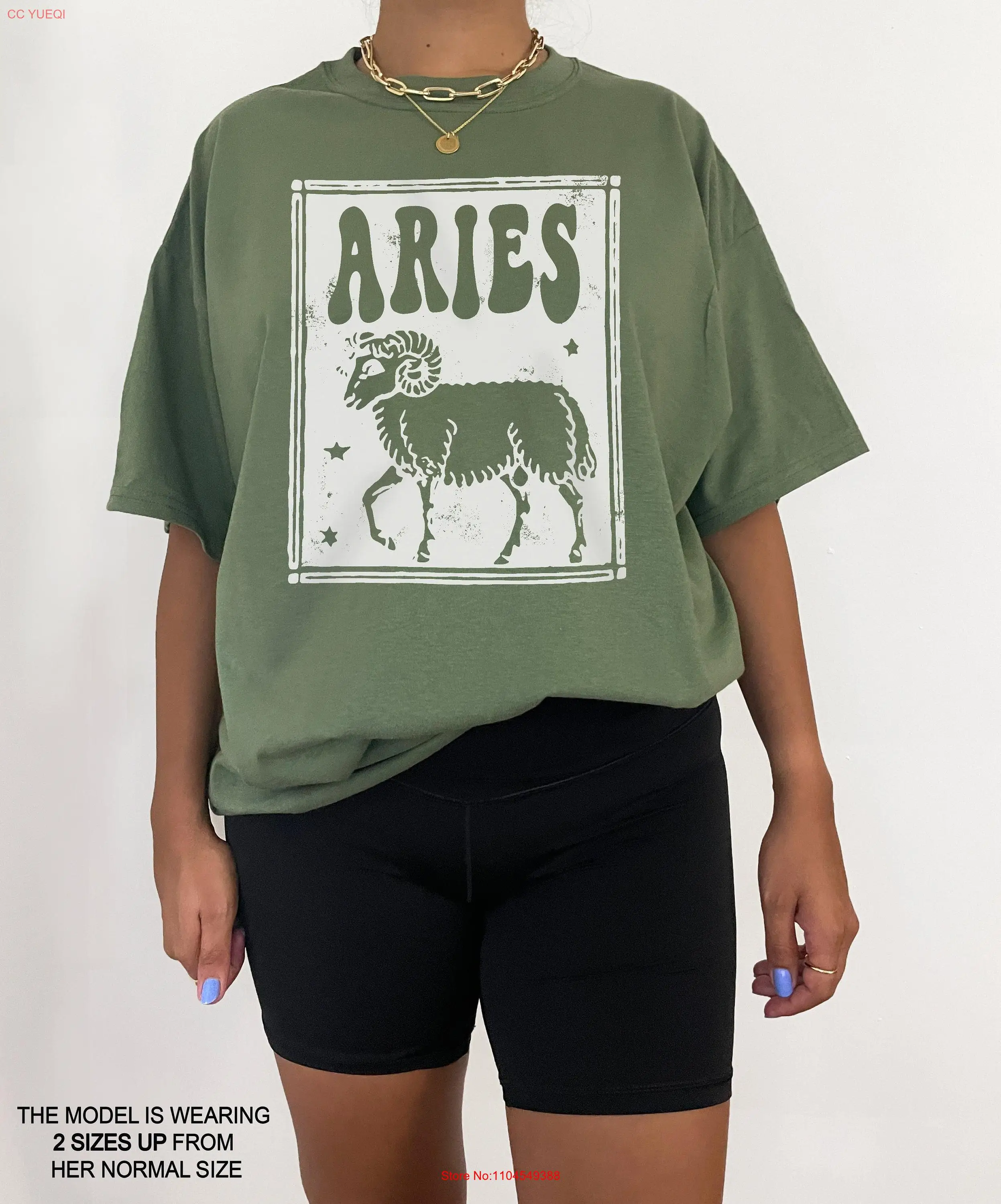 Aries Zodiac tee Crewneck Birthday Astrology Clothing Trendy Vintage Oversized T Shirt Indie Cothes Aesthetic Alt Clothes