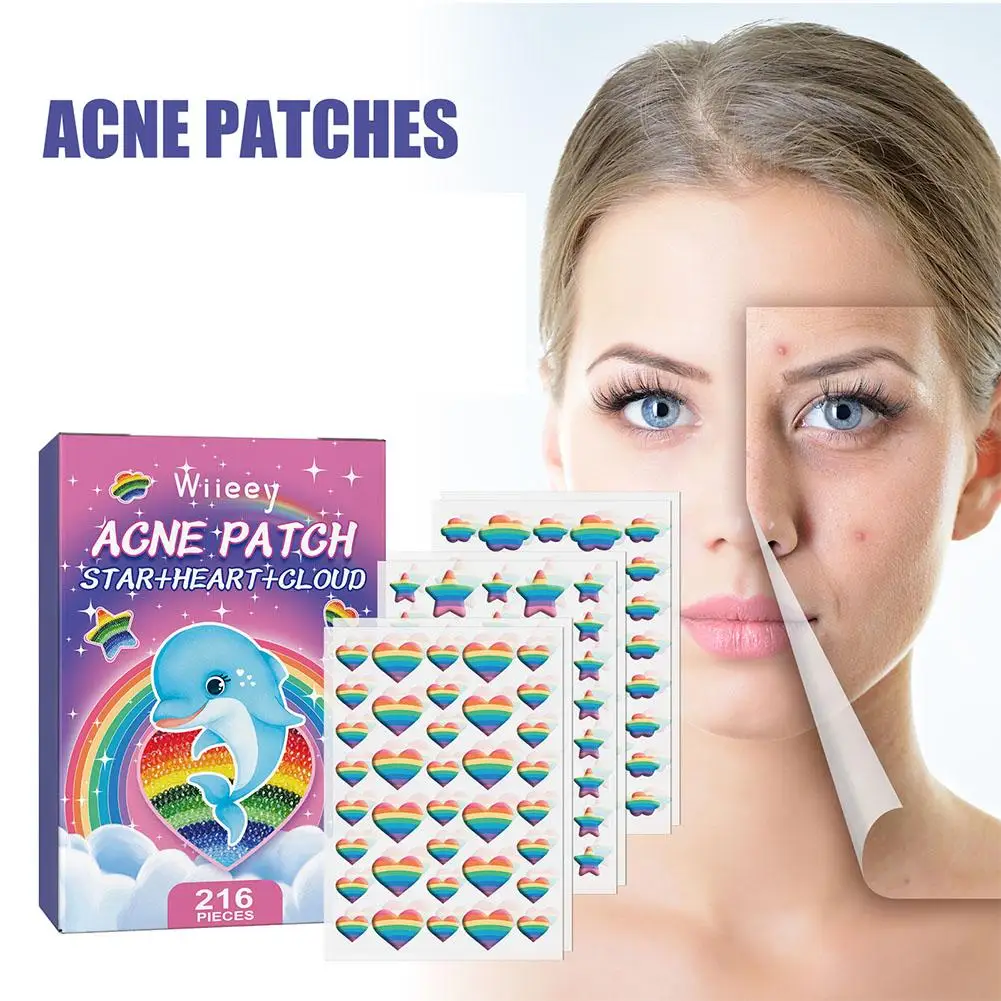 

216patches Colorful Laser Invisible Acne Removal Pimple Face Pimple Patch Scar Acne Care Beauty Acne Sticker Concealer Spot K4h7