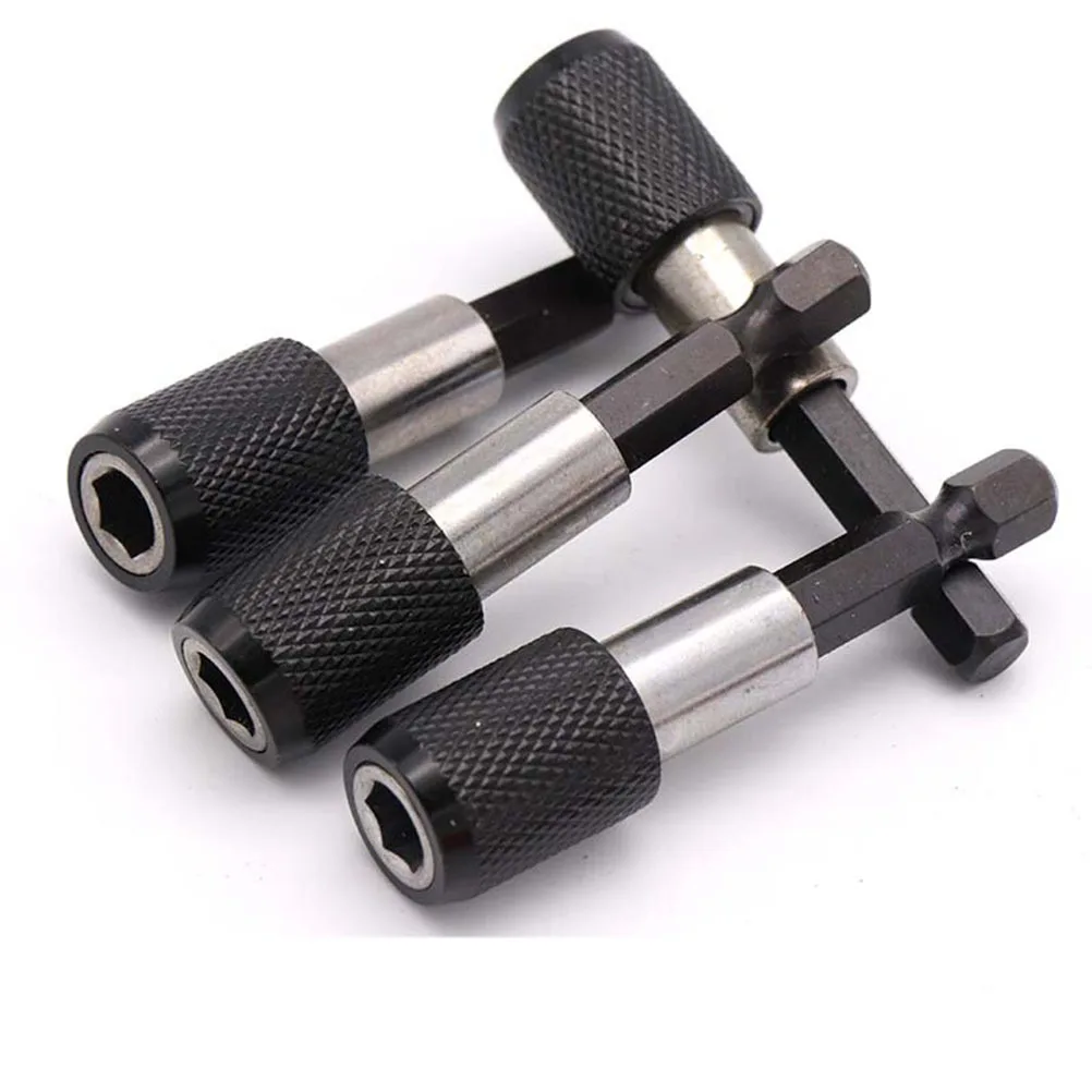1 Buah Batang Ekstensi Magnetik 60Mm 1/4 Inci, Dapat Disesuaikan, Untuk Mata Bor Obeng, Peralatan Tangan, Aksesoris Perkakas