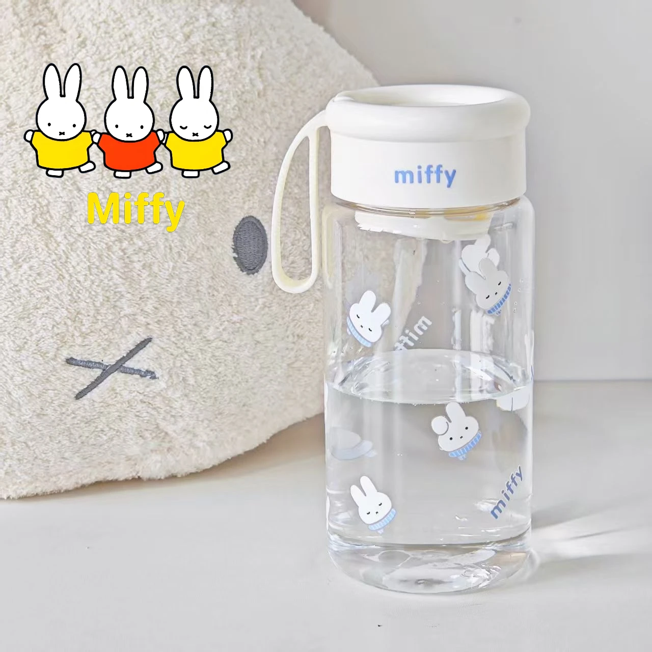

Милая кружка для воды Miffy: Простая чашка в японском стиле с разделителем для чая, большая емкость, термостойкая и портативная