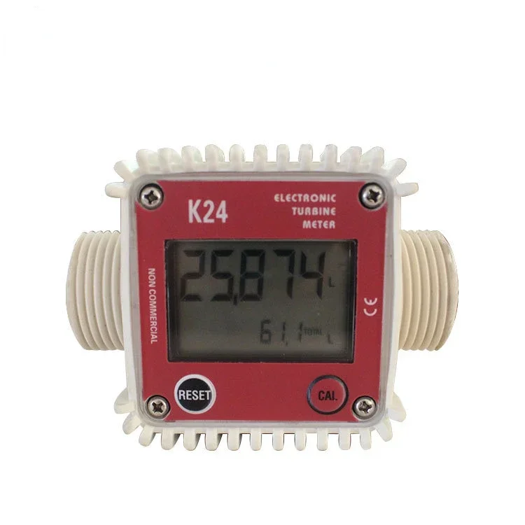 

Цифровой турбинный расходомер 2025K24, 1-дюймовый внешний резьбовой измерительный химически стойкий насос для жидкого масла, аксессуар