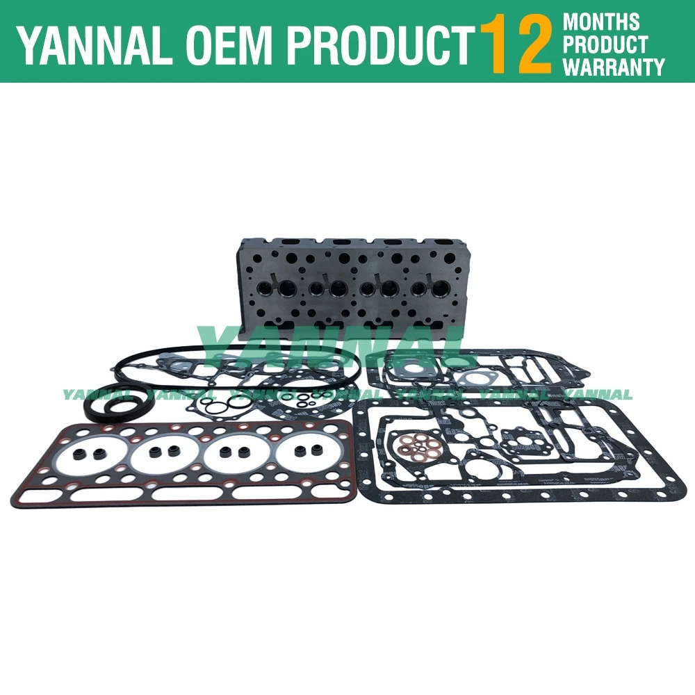 V1902 V1902BH cylinder head for Kubota loader tractor engine w/ full gasket kit