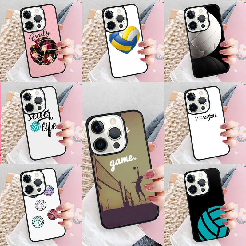 Volleyball Sports fashion Phone Case Cover for iPhone 16 Promax 15 Pro 13 14 Plus 11 12 Mini XR XS MAX Coque