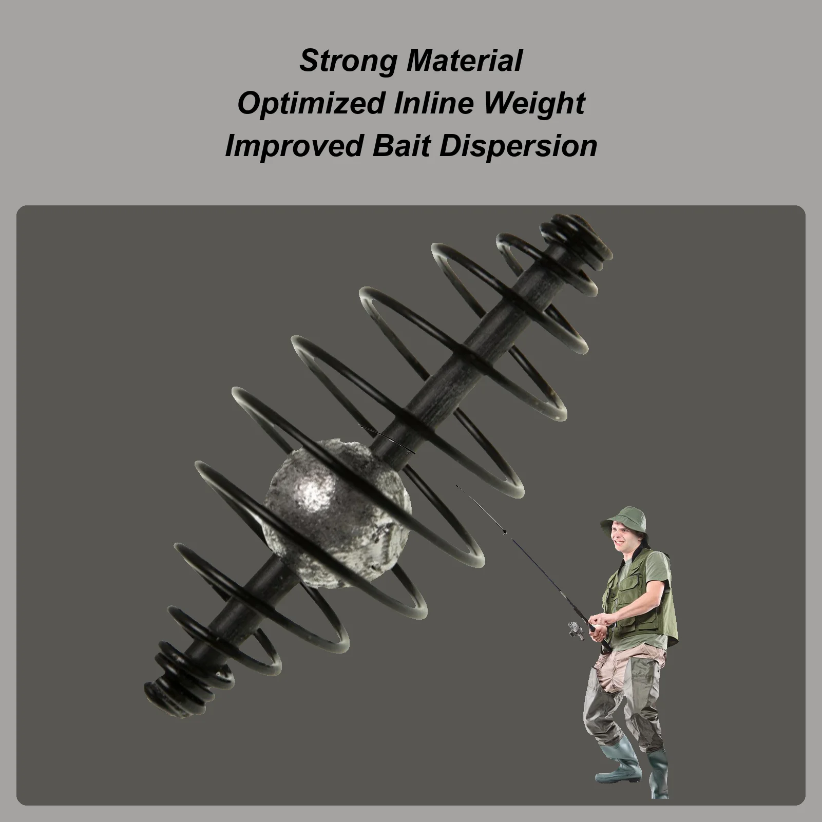 

Carp Bait Holder Fishing Bait Holder Basket Feeder With Spring Dispersion Equipment Portable Accessories For Outdoor Hiking