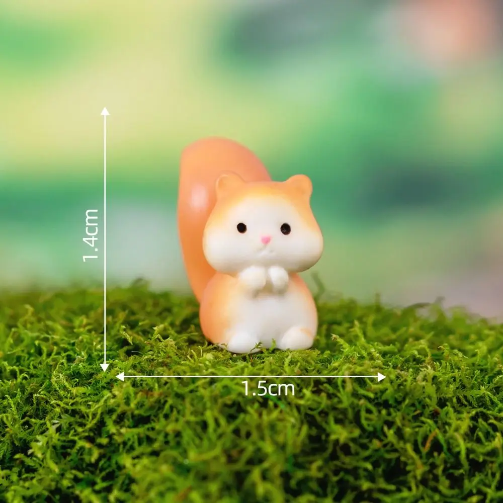 

Cat Duck Sheep Squirrel Frog Turtle Animals Micro Landscape Ornaments Realistic Handmade Zodiac Animals Miniatures Resin Crafts