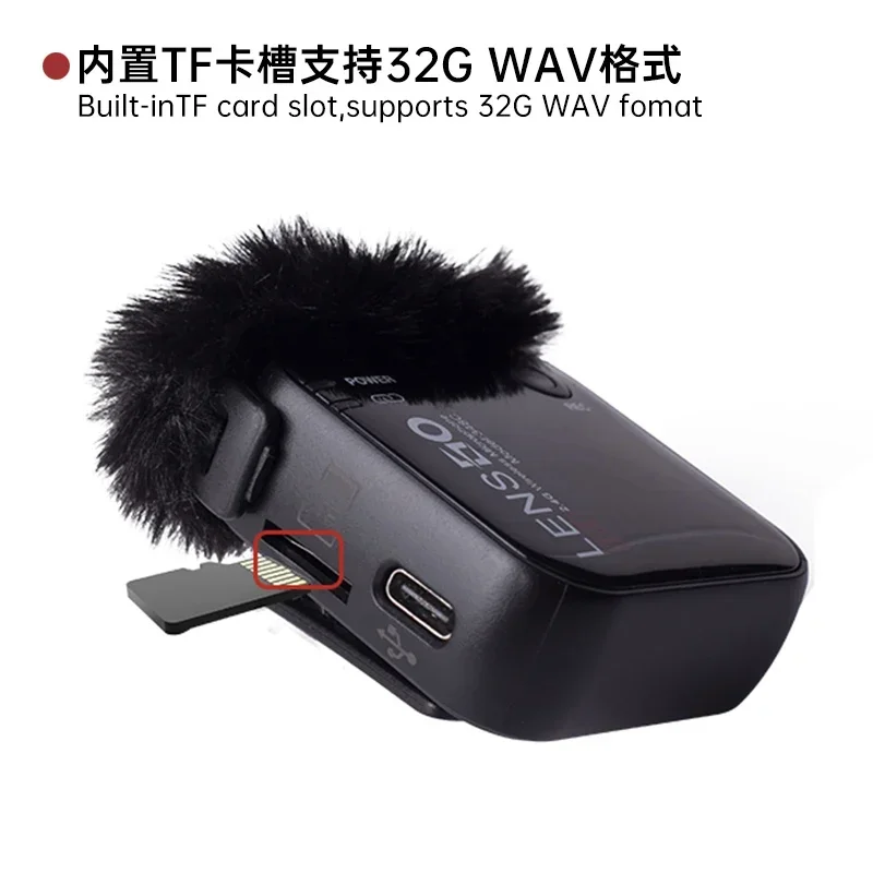 

Hot LENSGO 348C Wireless Lavalier Microphone mic for Camera DSLR smartphone Computer Live recording Studio