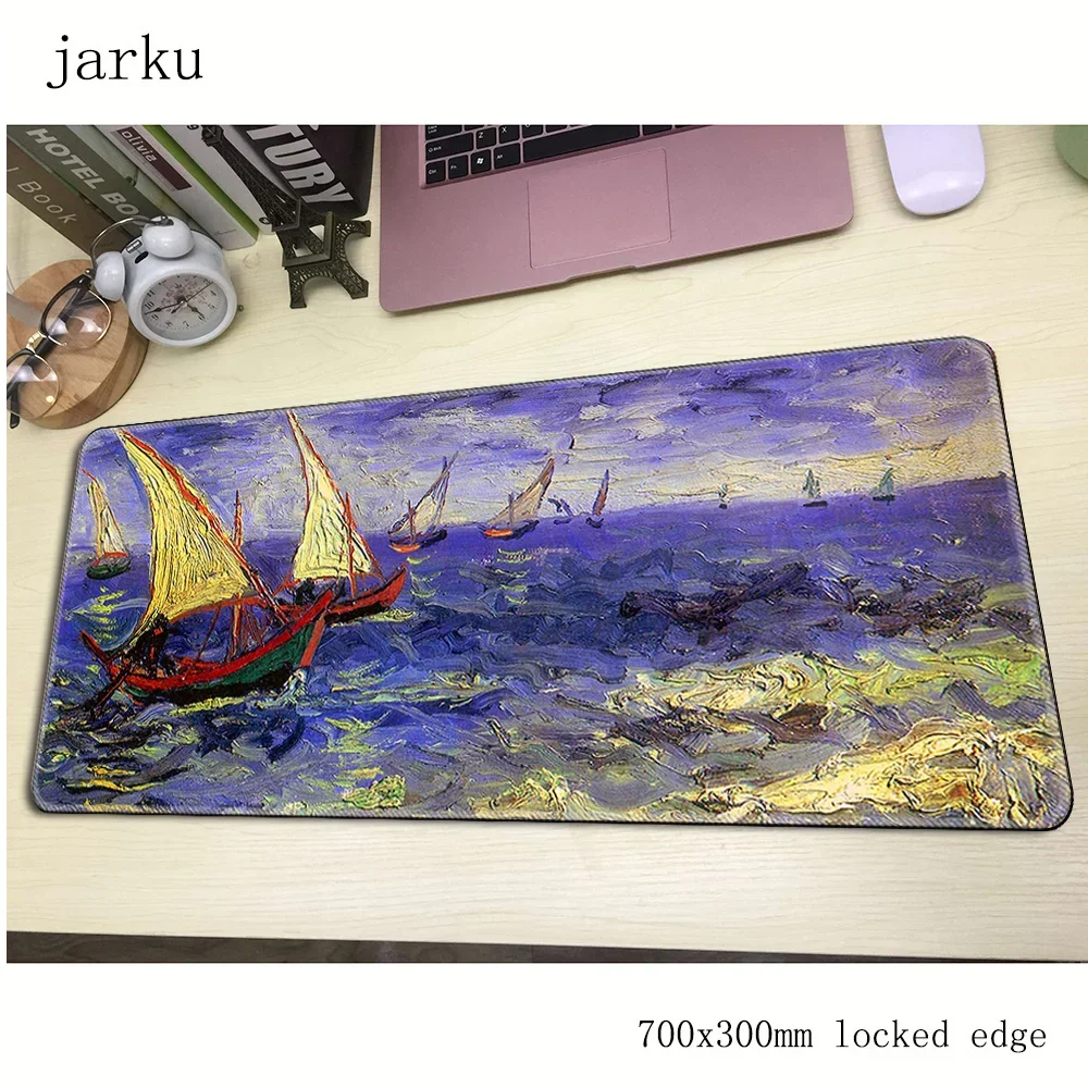 

van gogh mouse pad gamer 700x300mm notbook mouse mat large gaming mousepad large cool new pad mouse PC desk padmouse
