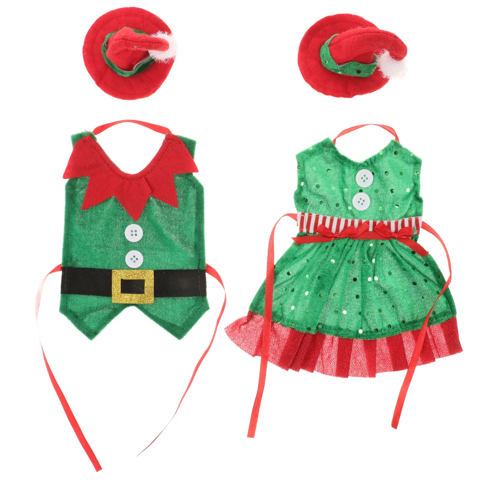 

2pcs Elf Wine Bottle Covers Christmas Party Decorative Cloth Festival Bottle Ornament Supplies Xmas Decoration Kitchen Bar Tools