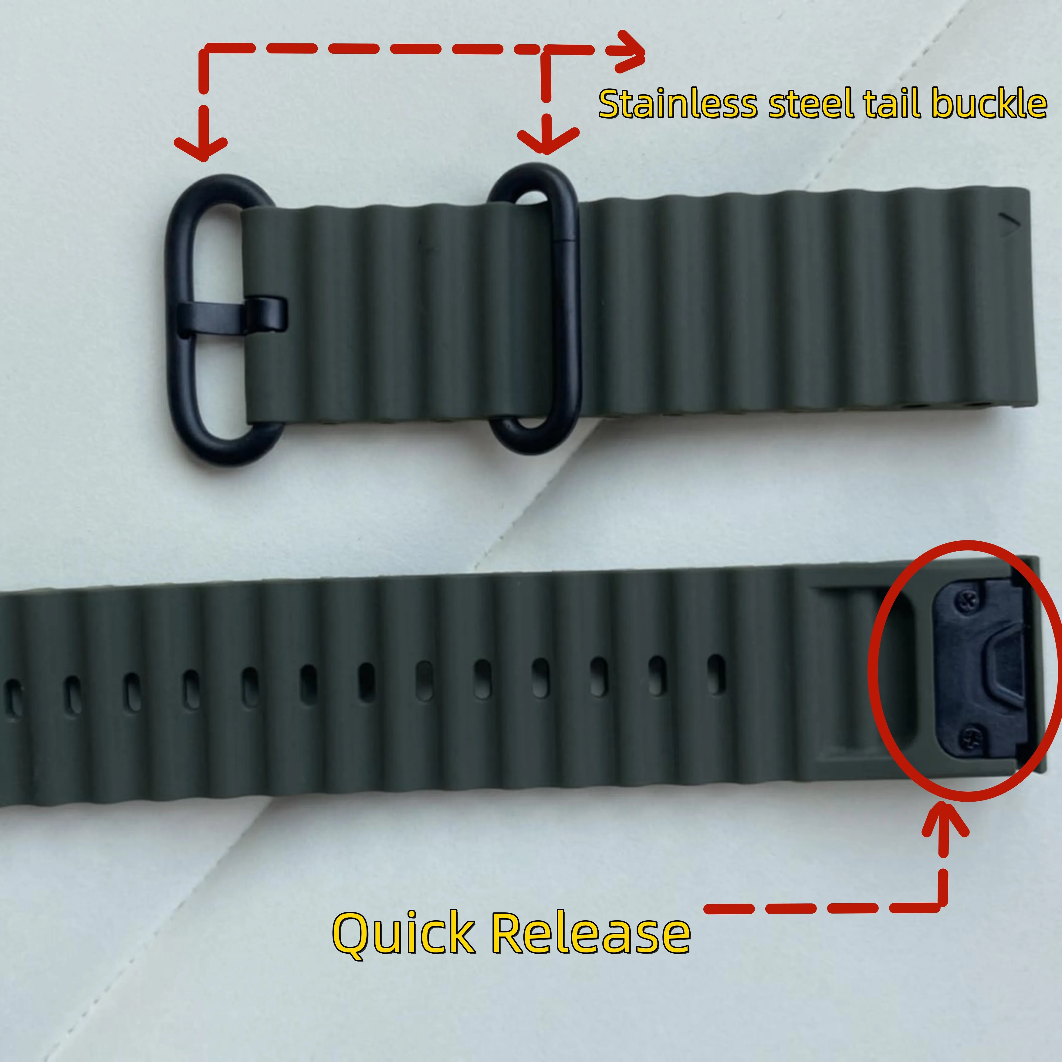 Runcool 22/26 مللي متر لـ Garmin FENIX 7 PRO/7xpro 6 6pro سوار معصم رياضي قابل للتنفس FENIX 5 5plus/5x سوار معصم بديل من السيليكون