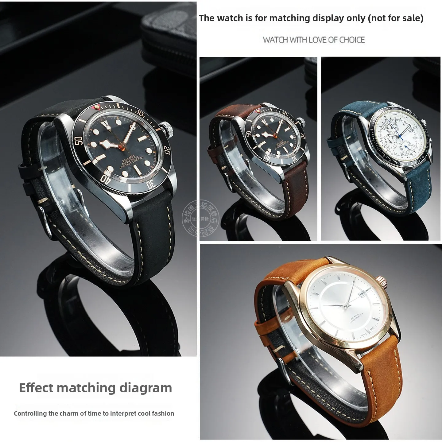 18 20 22 مللي متر الإفراج السريع جلد البقر حزام ل كاسيو لونجين تيسو سايكو المواطن ميدو هاميلتون سيكو الرجال النساء حزام ساعة جلد