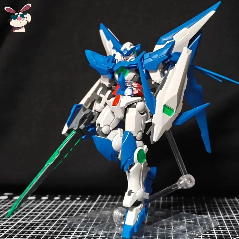 

HGBF 016 1/144 Amazing Exia Build Fighters Mech Assembly Model Kit Action Figure Desktop Decoration Doll Boy Toy Gift No Bracket