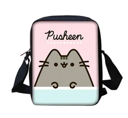 Niedliche Cartoon Katze p-Pusheens Jungen Mädchen gedruckt Schulter Umhängetasche Kind lässig Handtasche Männer Frauen Telefon Tasche Einkaufstasche