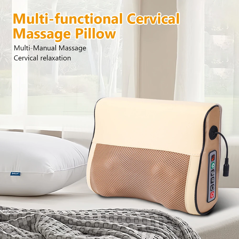 

Electric Neck Massager Pillow Deep Tissue Kneading Massage Pillow Multi-Function Shoulder Massage Device for Neack Shoulder Leg