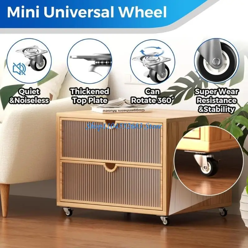 

Y6GD 14Pcs 1inch PVC Furniture Casters with Brake Universal Heavy Trolley Wheel for Smooth Quiet Movement Easy to Install
