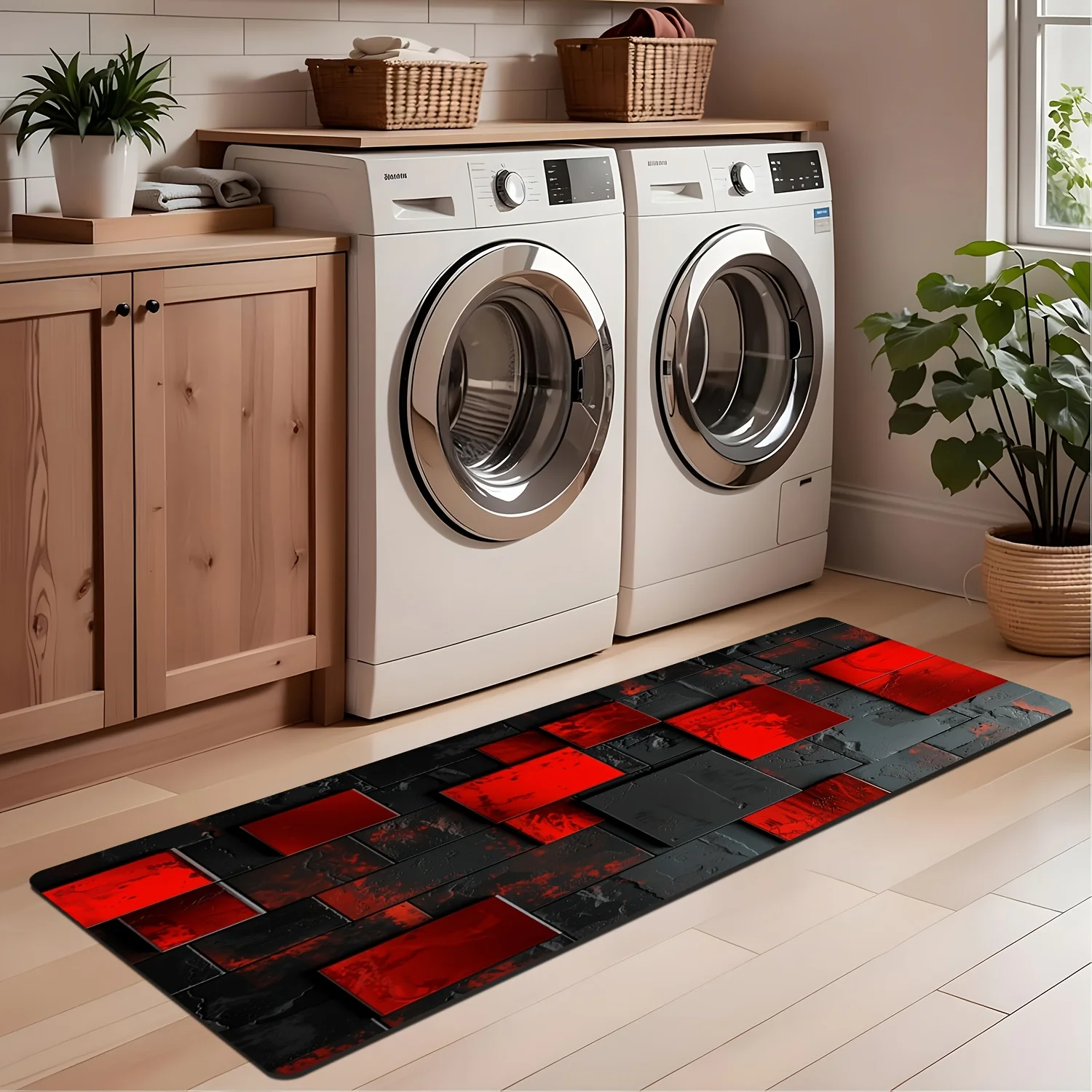 Kalın Kırmızı ve Siyah 3D Karo - Commercial Kitchen Tiles incelemesi ve fiyatı