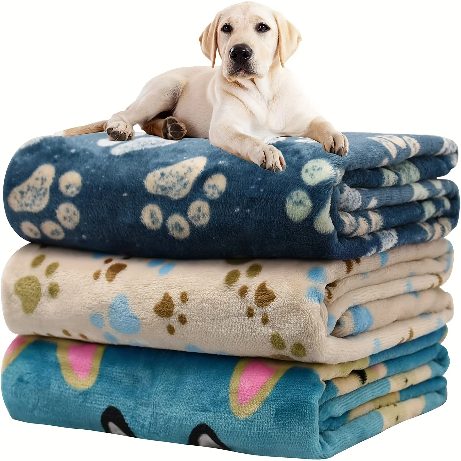 

1-Pack Super Soft Fleece Pet Blankets Perfect For Dogs Puppies & Cats!