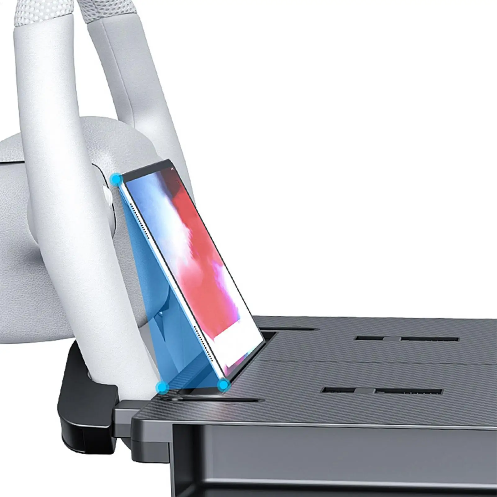 

Steering Wheel Tray Table Vehicle Interior Clamp-On Desk Steering Wheel Computer Holder For Snack Drinks Tablet Video Conference