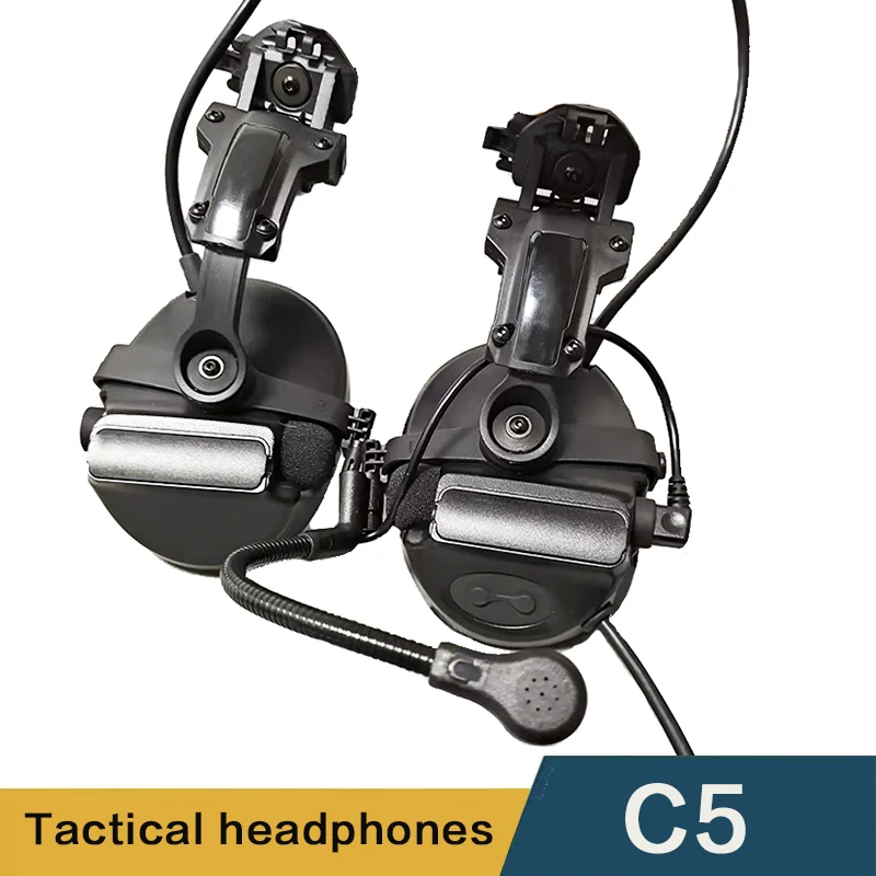 cache-oreilles-de-tir-pour-pistolet-a-air-comprime-c5-cache-oreilles-electroniques-ecouteurs-a-reduction-de-bruit-pour-prise-de-son-Equipe-d'un-adaptateur-de-rail-de-casque
