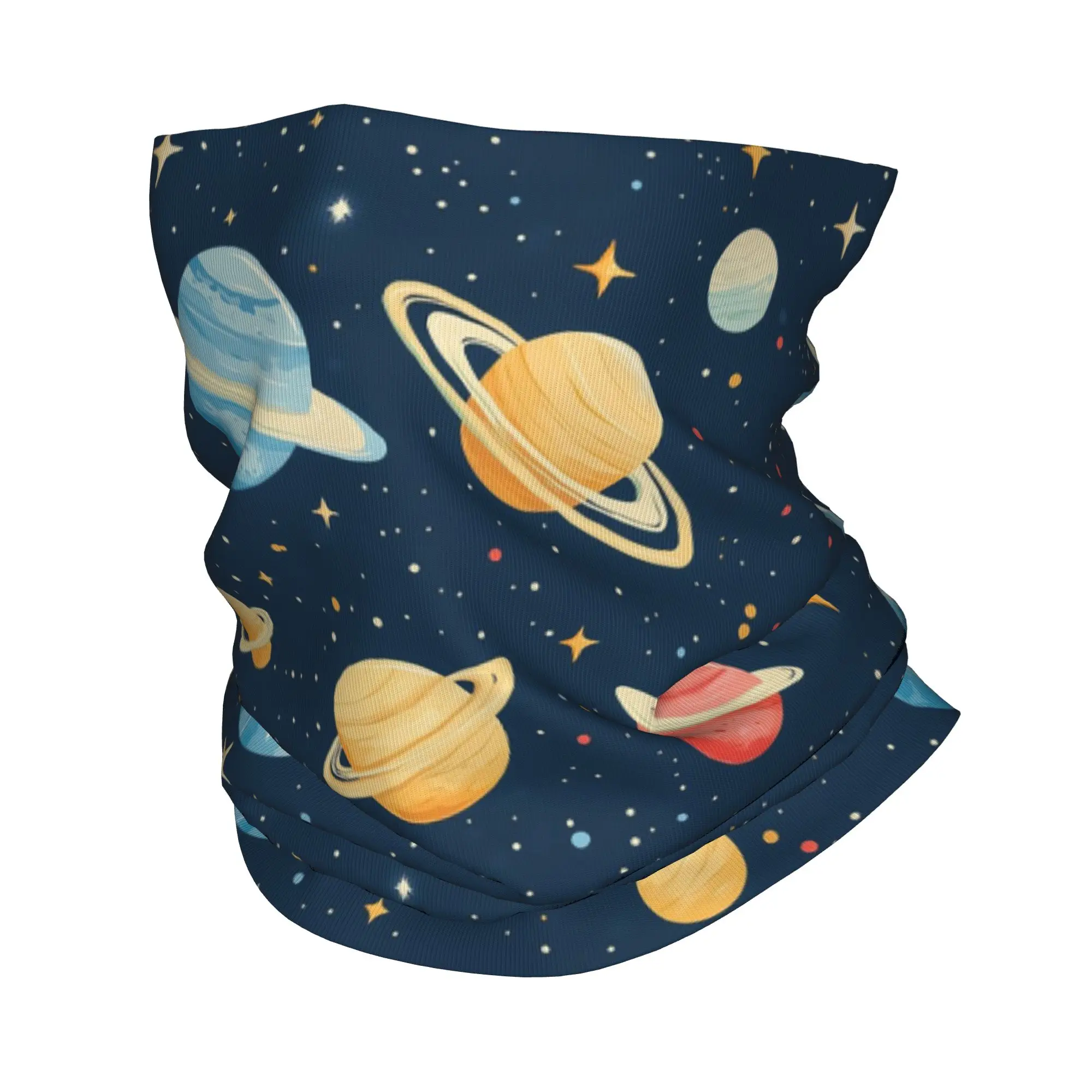 

A playful space Cosmic Celestial design Bandana Neck Gaiter Printed Magic Scarf Multifunction Cycling Scarf Riding Unisex Adult