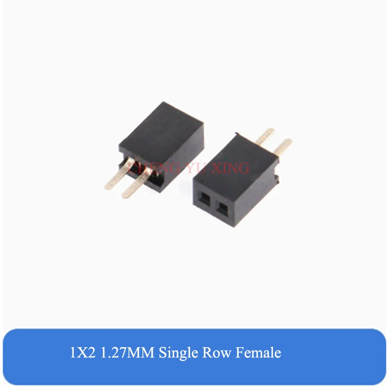 

10pcs 1.27MM Single Row Female Straight Connector 1*2P/3/4/5/6/7/8/10/12/20/40/50P