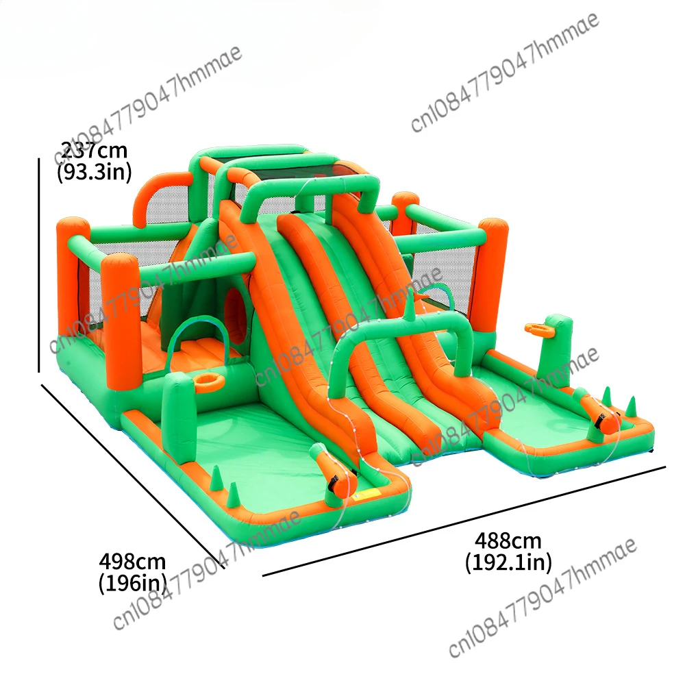 Party Top Quality Outdoor Grade Green Kids Carnival Bounce House Inflatable Jumping Bouncy Castle Water Slide