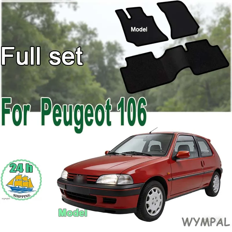 tapis-avant-en-nylon-suede-pour-peugeot-106-berline-1991-2003--noir