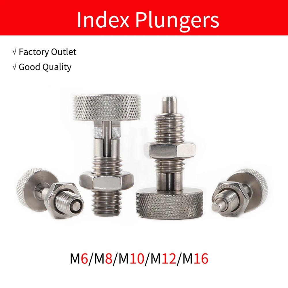 

QB230 High Quality High Precision All Stainless Steel Indexing Plunger Spring Plunger Indexing Pin With Nut Locking Spring Screw