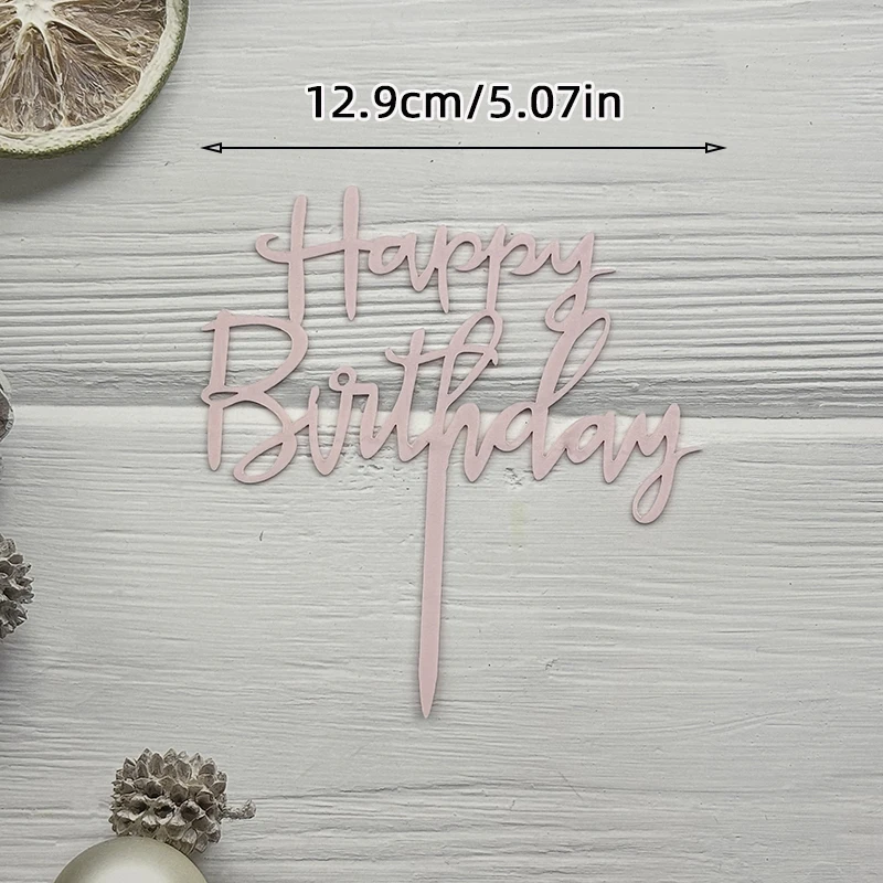 Rose Gold Alles Gute zum Geburtstag Kuchen Topper Acryl Brief Cupcake Topper Für Jungen Geburtstag Party Tasse Kuchen Topper Dekorieren Liefert – Detail 8