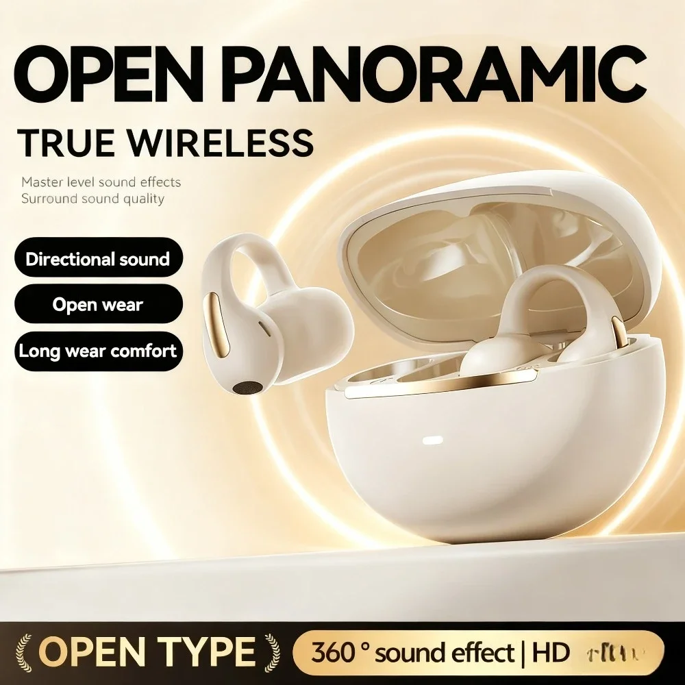 Wireless Earbuds Noise Cancellation HiFi Stereo Sound Ultra Long Battery Life Battery Level Display for Sports Fitness Running D