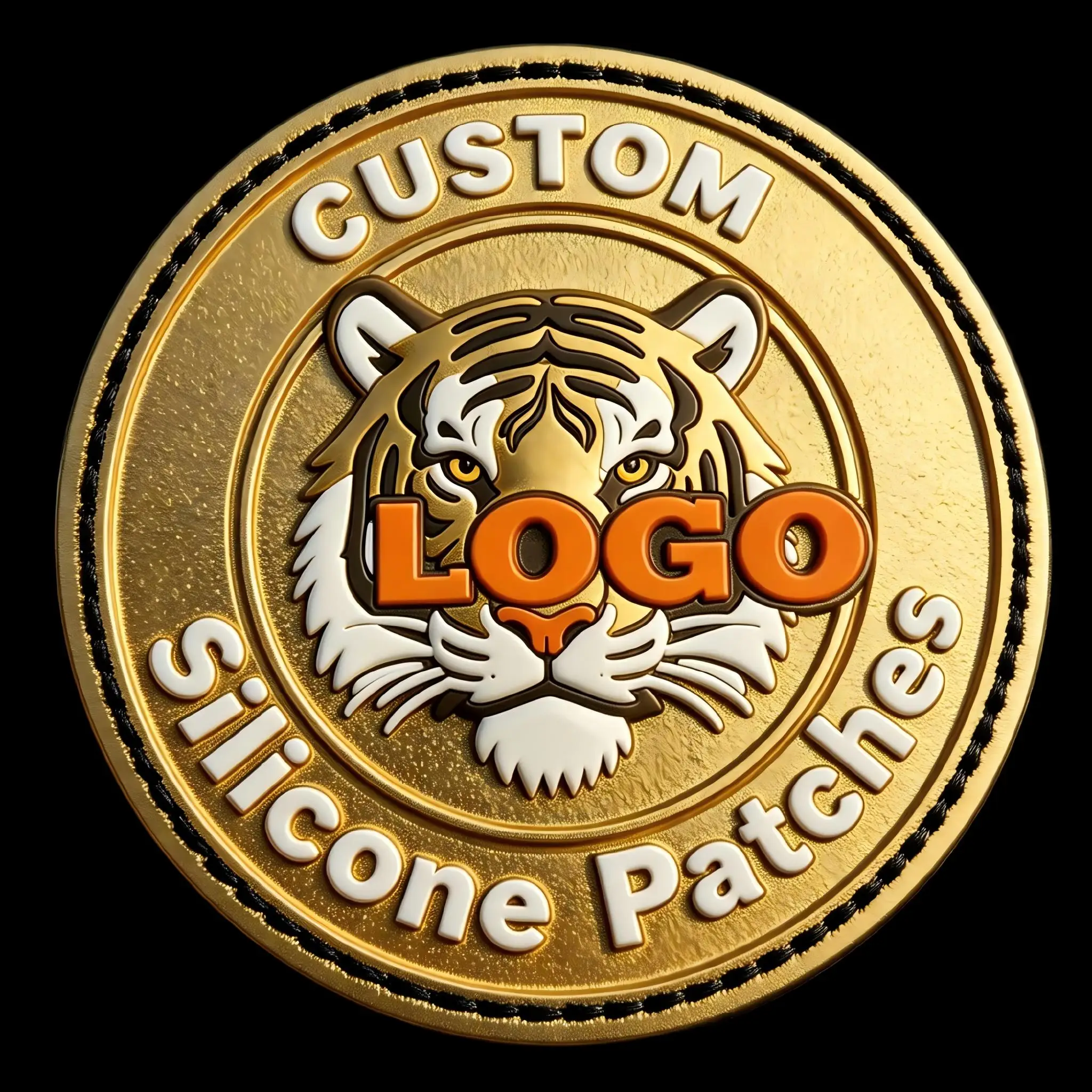 Umweltfreundlicher Gummi-PVC-Aufnäher 3D zum Aufbügeln mit Selbstklebender Klettverschluss-Befestigung, Personalisiertes Logo-Patch zum Aufnähen für Kleidung und Hüte