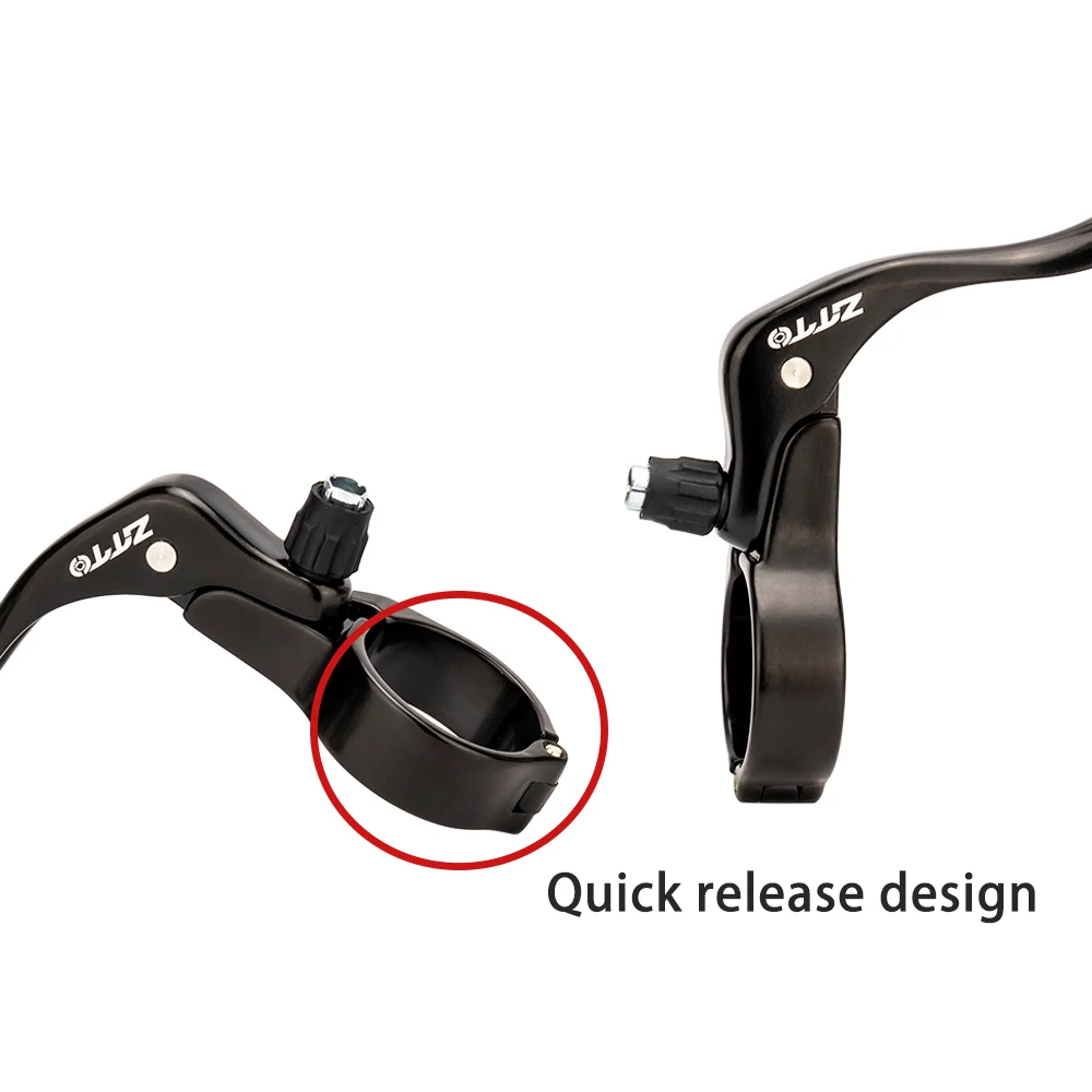 ZTTO Road Bike Brake Lever Road Fixed Gear Deputy Vice Brake Quick Release V Brake Handle QR Lever For 22.2 31.8mm Handlebar