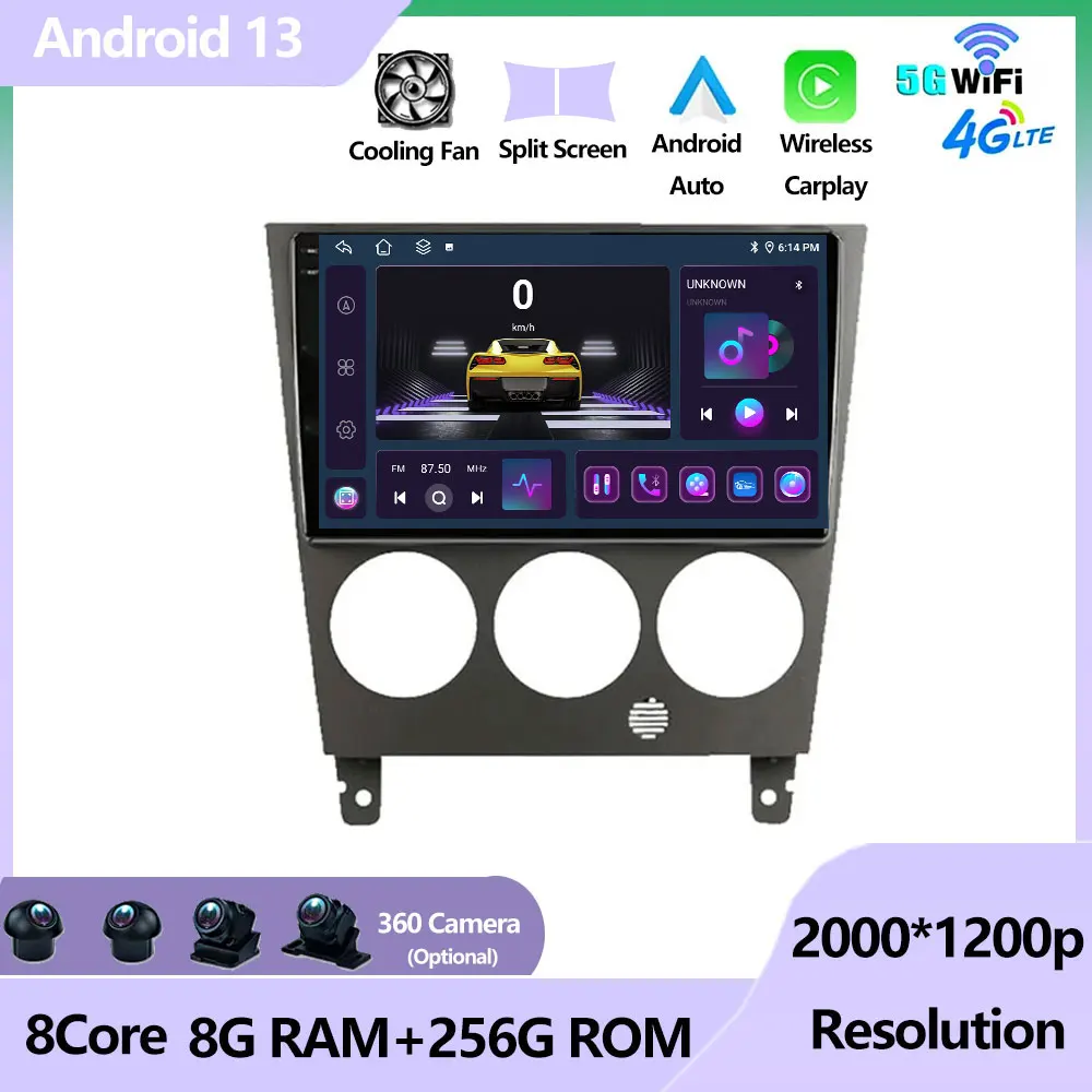 

For Subaru Impreza GD GG 2002 - 2007 Car Radio Multimedia Video Player Navigation GPS Android 13 No 2Din DVD Head Unit DSP FM